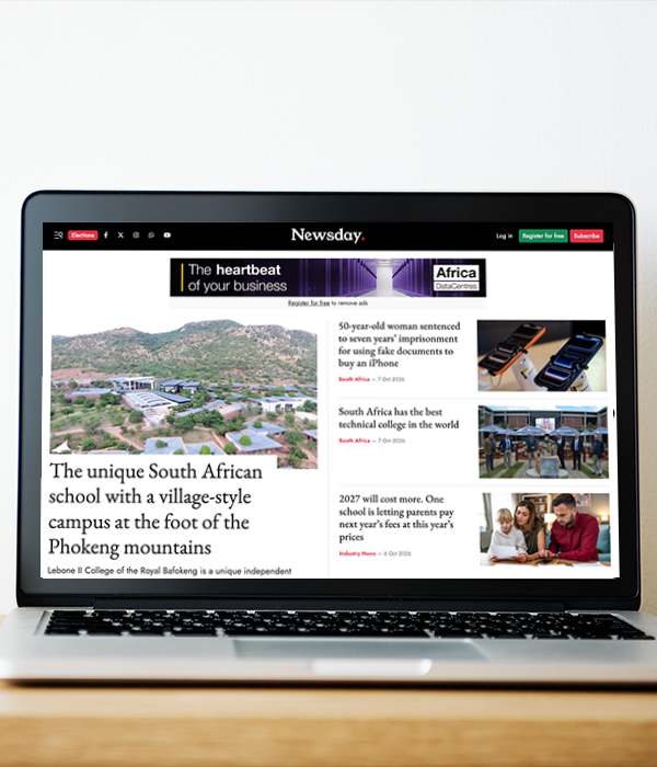 Newsday website on a laptop